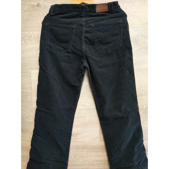 Vintage Calvin Klein Jeans Black Corduroys Size 6 Leather Tag Bootcut - Picture 6 of 11